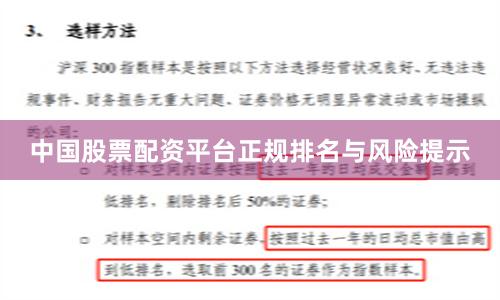 中国股票配资平台正规排名与风险提示